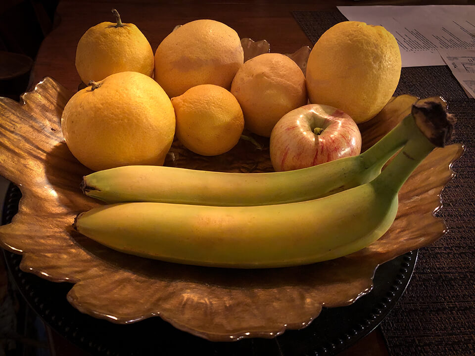 Bananas on Fruit bowl
