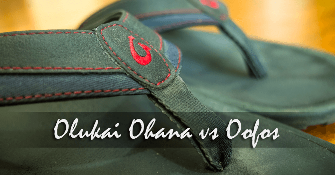 Olukai Ohana Koa VS Oofos Flip Flops Comparison