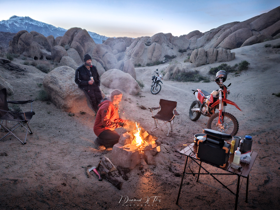 Off Road dirt bikes in Alabama Hills